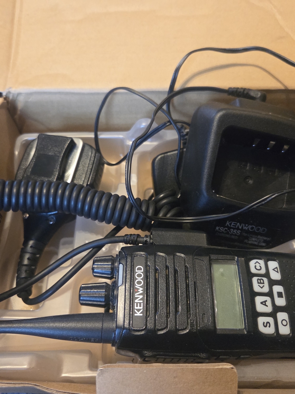 Kenwood Black Portable Two-Way Radio with Charger